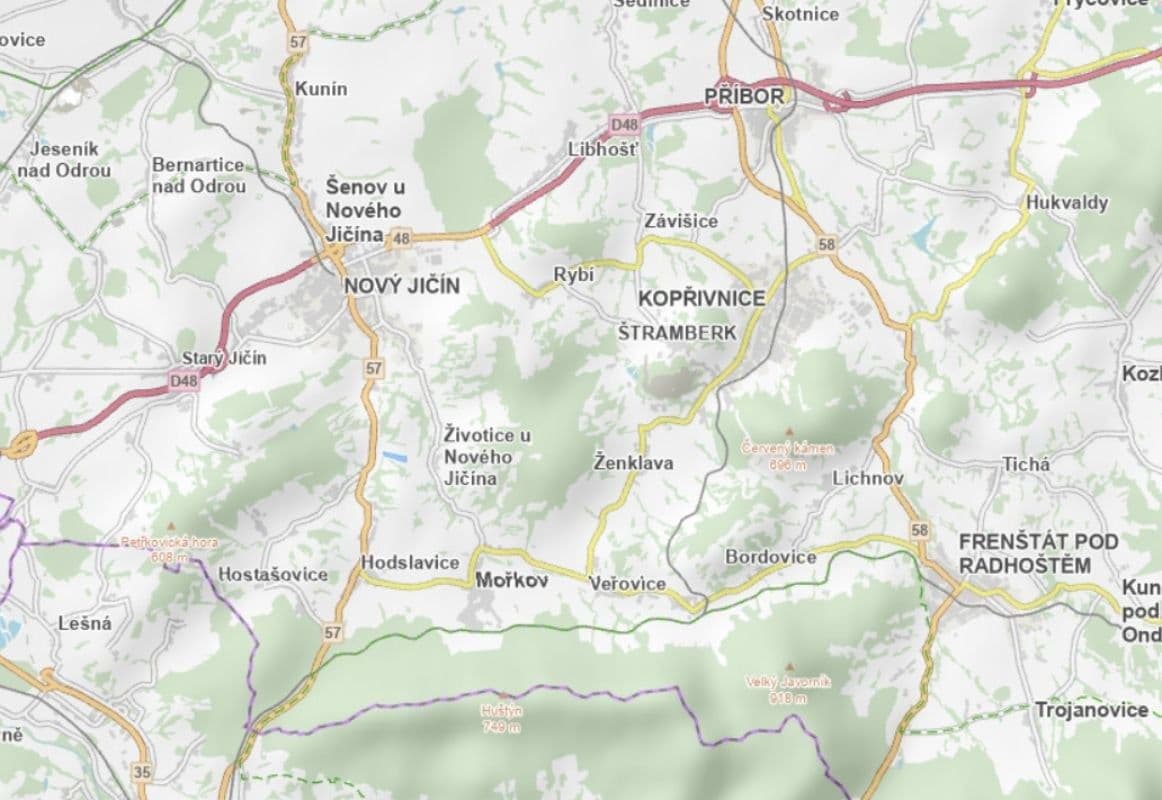 plot for sale, 706 m², Nový Jičín, Moravskoslezský Region plot for sale, 706 m², Nový Jičín, Moravskoslezský Region