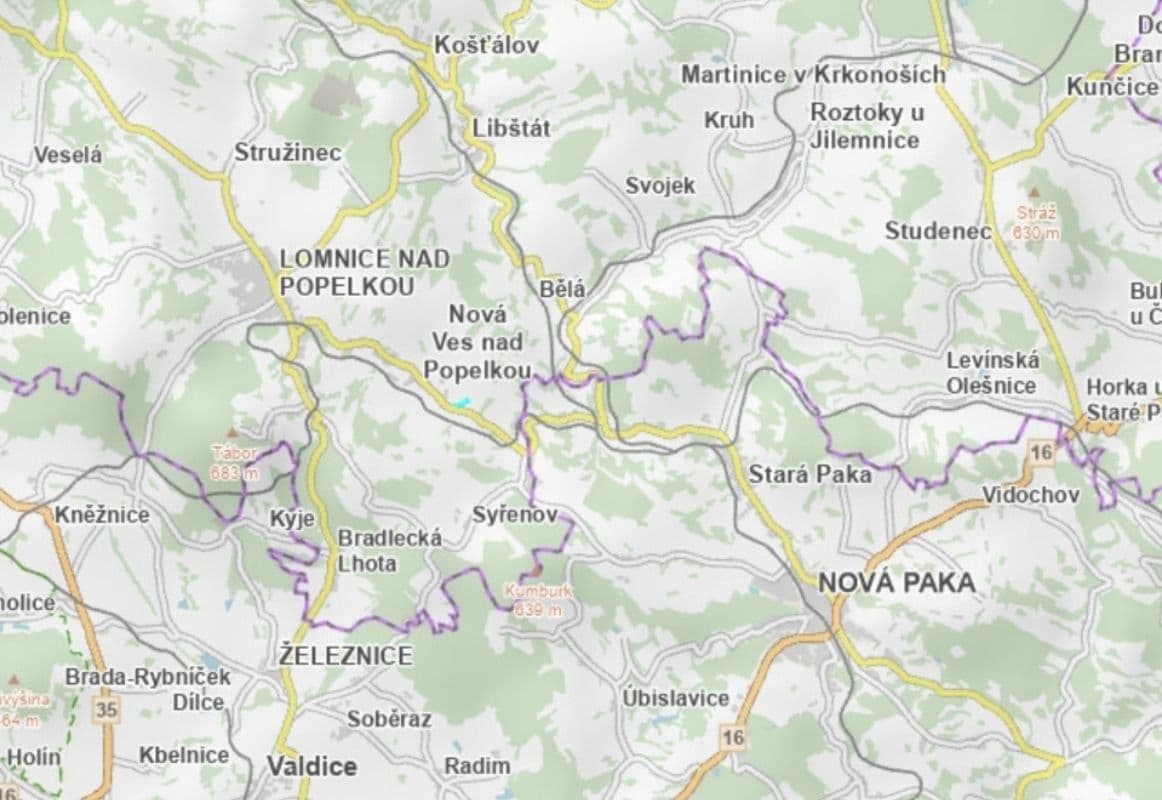 plot for sale, 16,773 m², Nová Ves nad Popelkou, Liberecký Region plot for sale, 16,773 m², Nová Ves nad Popelkou, Liberecký Region