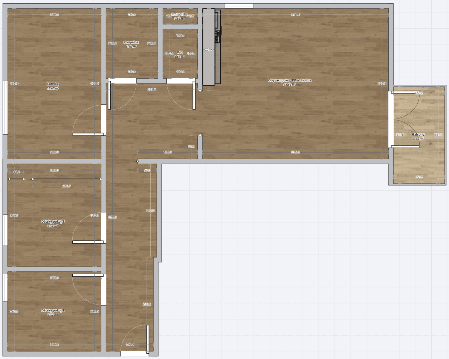 3 bedroom with open-plan kitchen flat for sale, 86 m², Sušilova, Prague, Prague 3 bedroom with open-plan kitchen flat for sale, 86 m², Sušilova, Prague, Prague