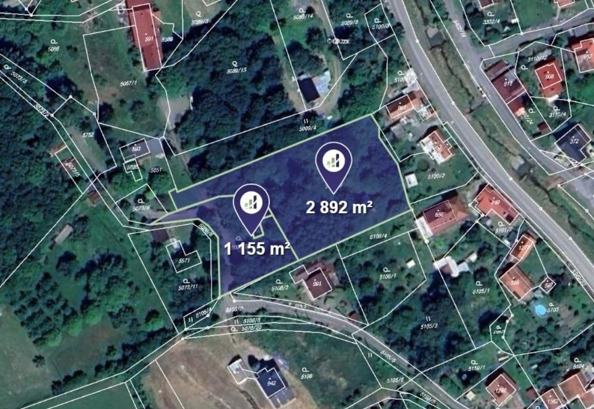 plot for sale, 4,047 m², Růžďka, Zlínský Region plot for sale, 4,047 m², Růžďka, Zlínský Region