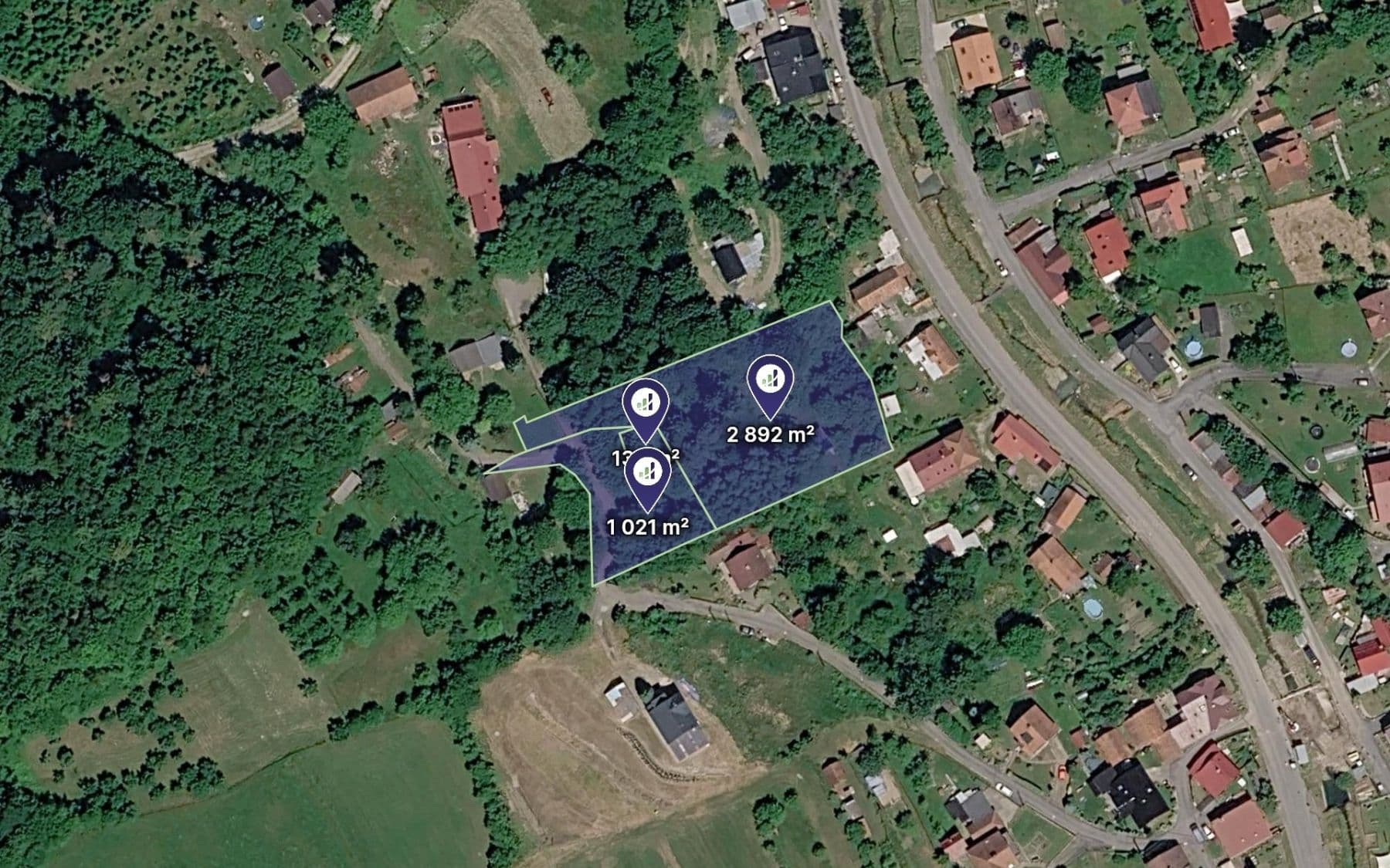 plot for sale, 2,119 m², Růžďka, Zlínský Region plot for sale, 2,119 m², Růžďka, Zlínský Region