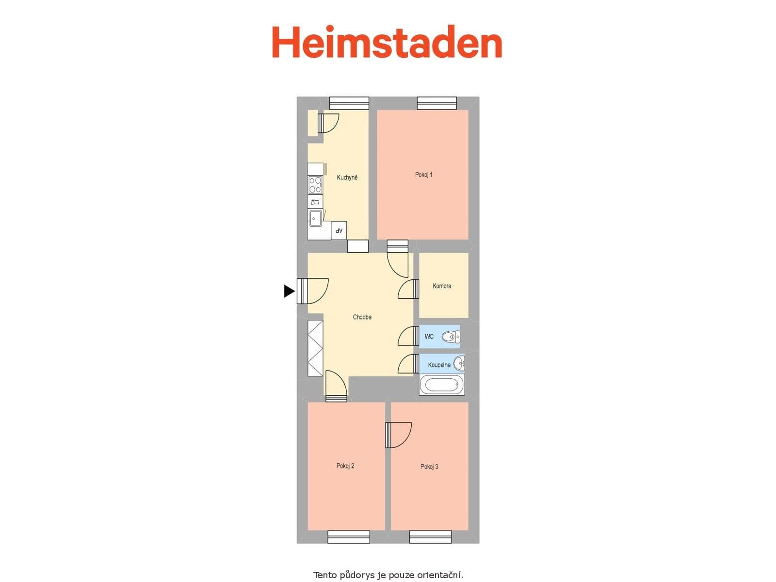 3 bedroom flat to rent, 68 m², Marxova, Havířov, Moravskoslezský Region 3 bedroom flat to rent, 68 m², Marxova, Havířov, Moravskoslezský Region