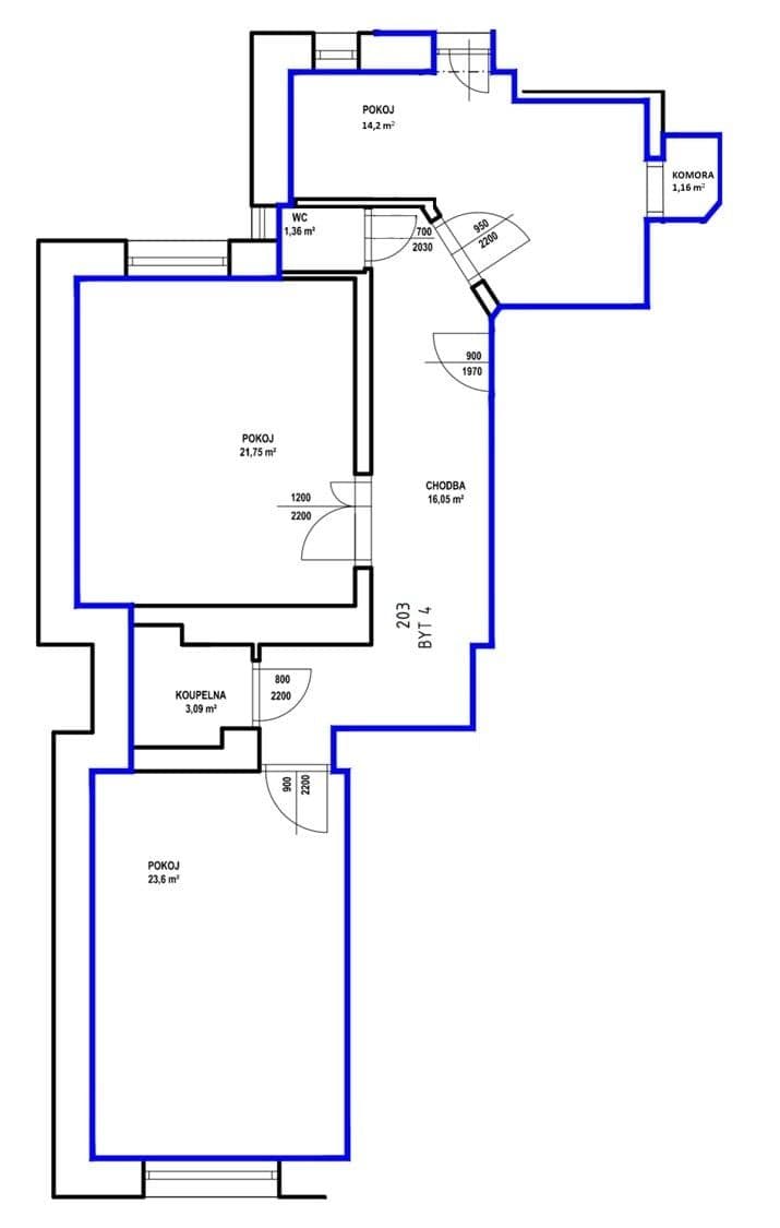2 bedroom with open-plan kitchen flat to rent, 81 m², Křenová, Brno, Jihomoravský Region 2 bedroom with open-plan kitchen flat to rent, 81 m², Křenová, Brno, Jihomoravský Region