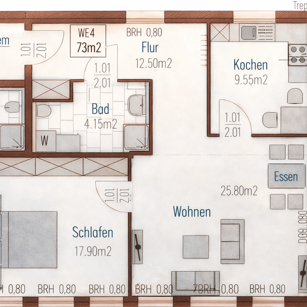 2 bedroom flat to rent, 73 m², Reinheim, Hesse 2 bedroom flat to rent, 73 m², Reinheim, Hesse
