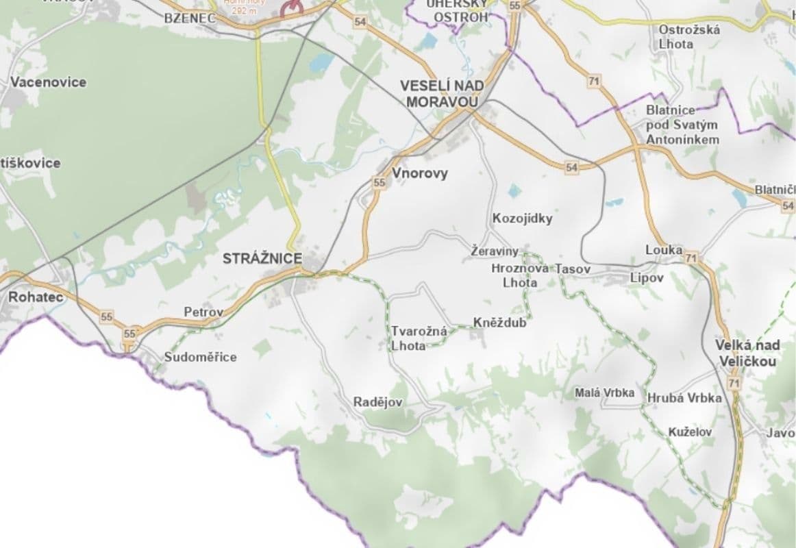 plot for sale, 1,689 m², Strážnice, Jihomoravský Region plot for sale, 1,689 m², Strážnice, Jihomoravský Region