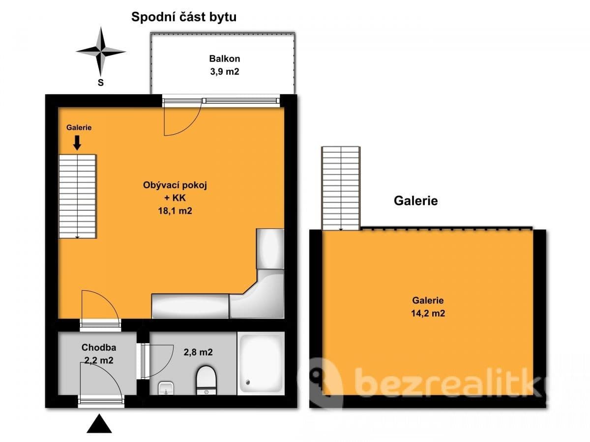 flat to rent, 38 m², Novákových, Prague, Prague flat to rent, 38 m², Novákových, Prague, Prague