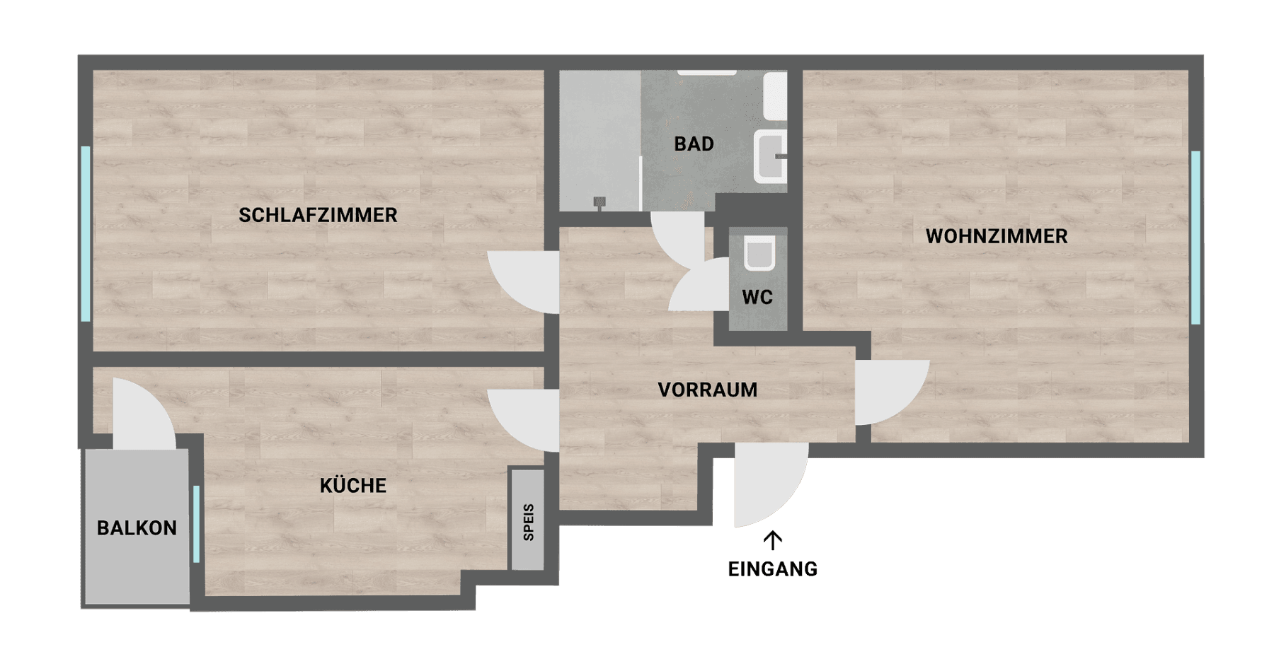 2 bedroom flat for sale, 57 m², Hackhergasse 1b, Graz, Styria 2 bedroom flat for sale, 57 m², Hackhergasse 1b, Graz, Styria