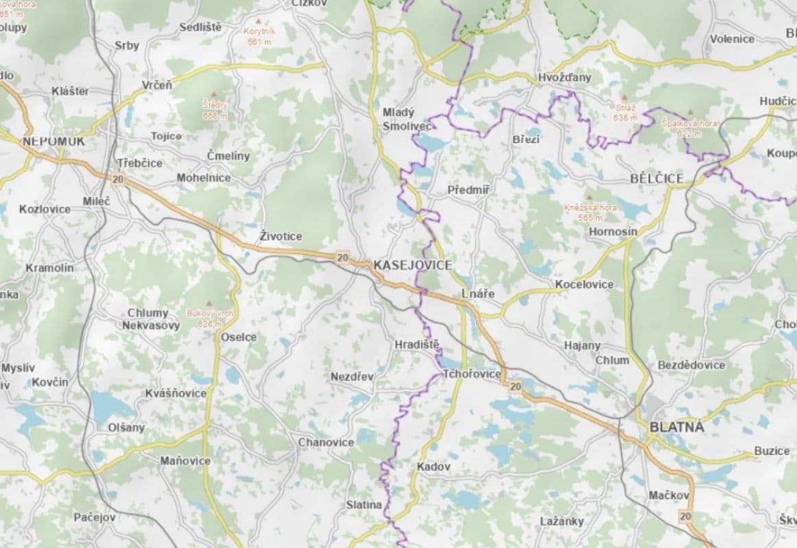 plot for sale, 24,727 m², Životice, Plzeňský Region plot for sale, 24,727 m², Životice, Plzeňský Region