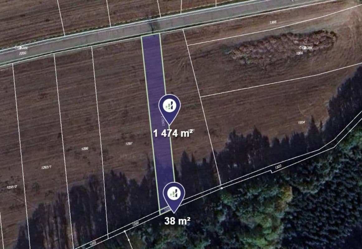 plot for sale, 1,512 m², Nové Město nad Metují, Královéhradecký Region plot for sale, 1,512 m², Nové Město nad Metují, Královéhradecký Region