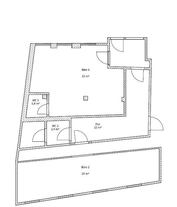 office to rent, 63 m², Kleine Kirchgasse 1, Oederan, Saxony office to rent, 63 m², Kleine Kirchgasse 1, Oederan, Saxony