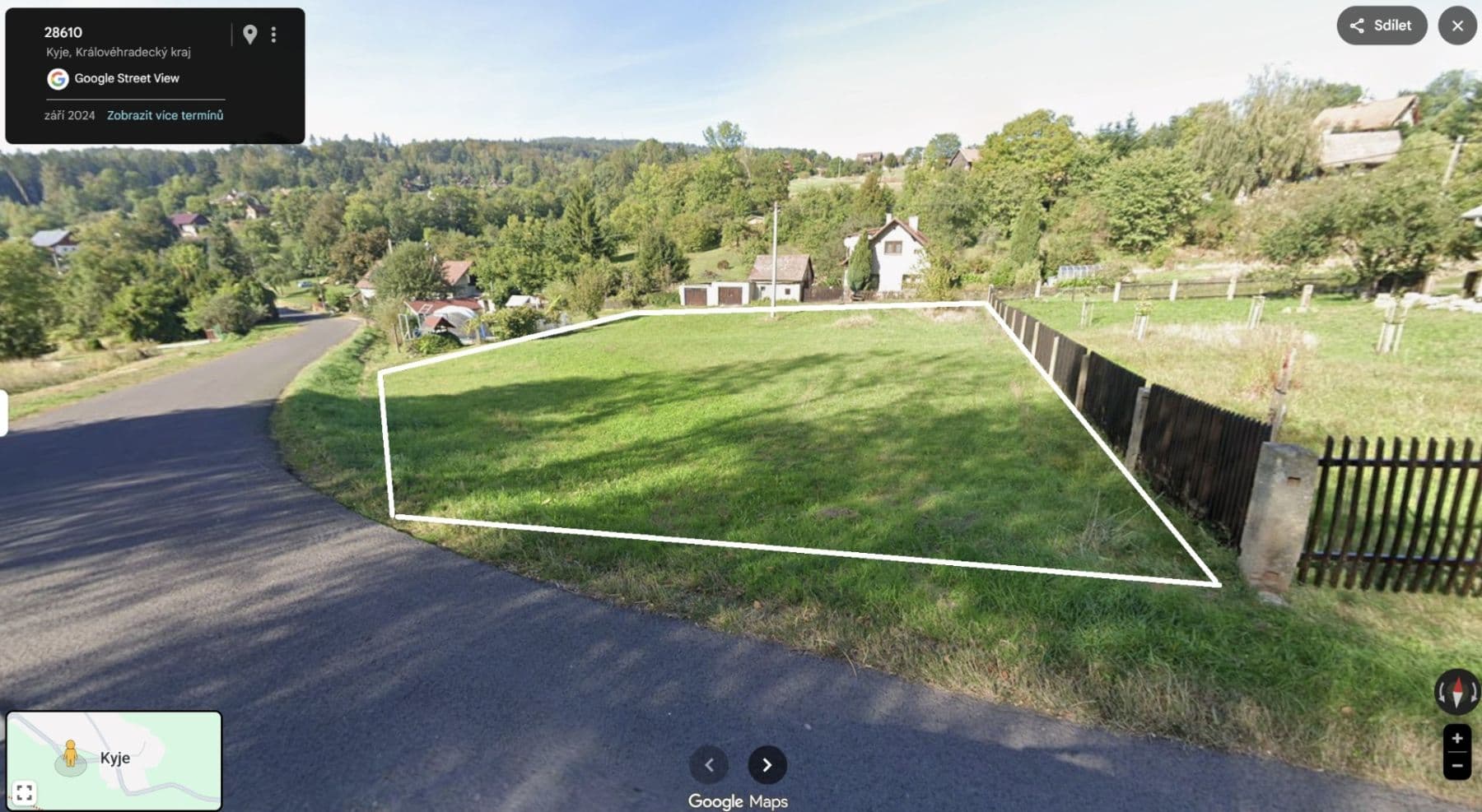 plot for sale, 1,000 m², Kyje, Královéhradecký Region plot for sale, 1,000 m², Kyje, Královéhradecký Region