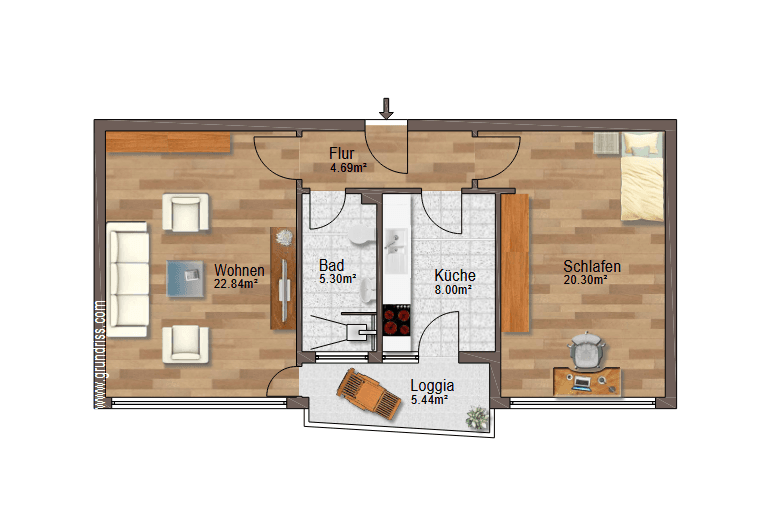 2 bedroom flat for sale, 64 m², Arnoldstraße 34, Stuttgart, Baden-Württemberg 2 bedroom flat for sale, 64 m², Arnoldstraße 34, Stuttgart, Baden-Württemberg