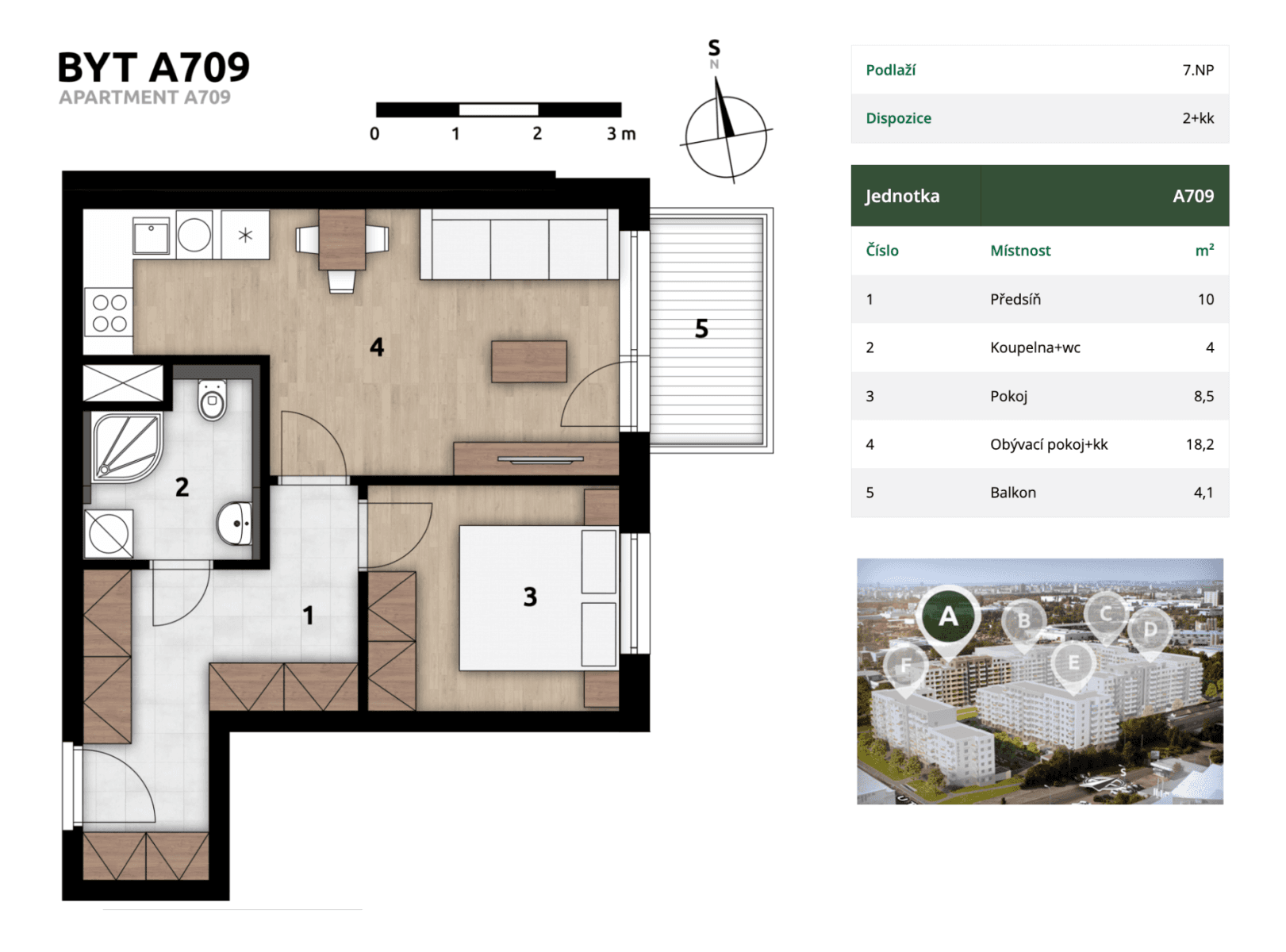 1 bedroom with open-plan kitchen flat for sale, 43 m², Františka Štěpánka, Prague, Prague 1 bedroom with open-plan kitchen flat for sale, 43 m², Františka Štěpánka, Prague, Prague