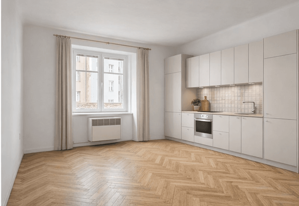 1 bedroom with open-plan kitchen flat to rent, 49 m², Jaurisova, Prague, Prague 1 bedroom with open-plan kitchen flat to rent, 49 m², Jaurisova, Prague, Prague
