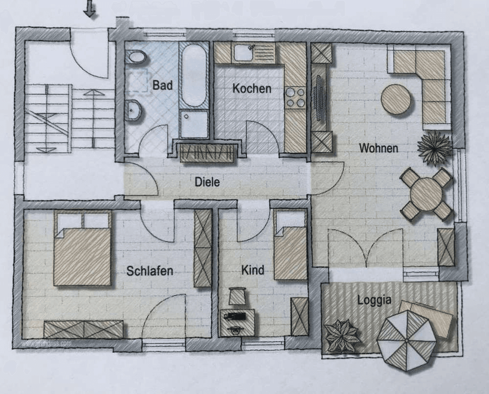 3 bedroom flat to rent, 71 m², Triftstraße 1a, Hamburg, Hamburg 3 bedroom flat to rent, 71 m², Triftstraße 1a, Hamburg, Hamburg