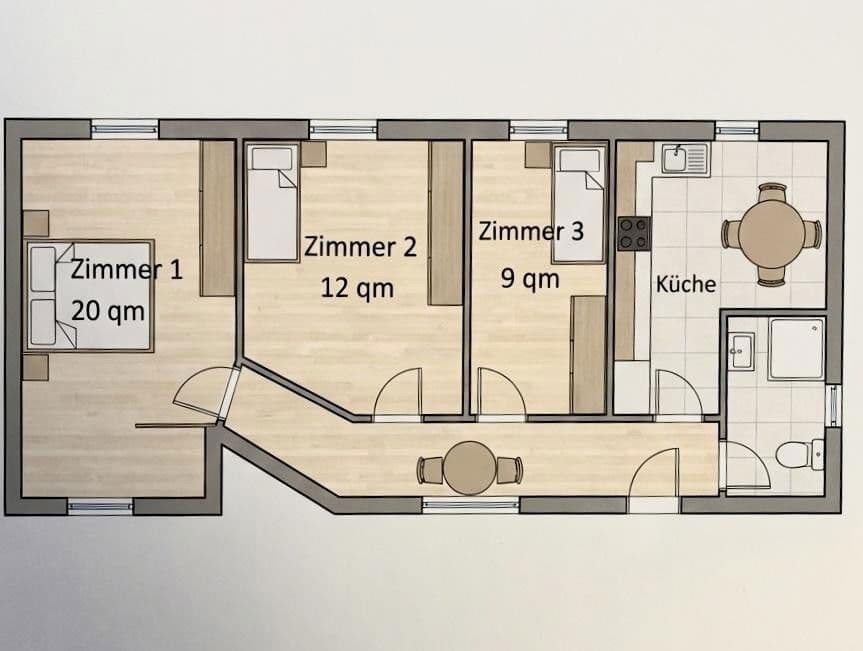 flat to rent, 9 m², Uhlandstraße 9/1, Heilbronn, Baden-Württemberg flat to rent, 9 m², Uhlandstraße 9/1, Heilbronn, Baden-Württemberg
