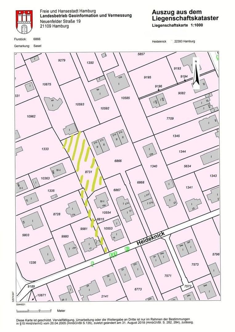 plot for sale, 1,078 m², Heideknick 19b, Hamburg, Hamburg plot for sale, 1,078 m², Heideknick 19b, Hamburg, Hamburg