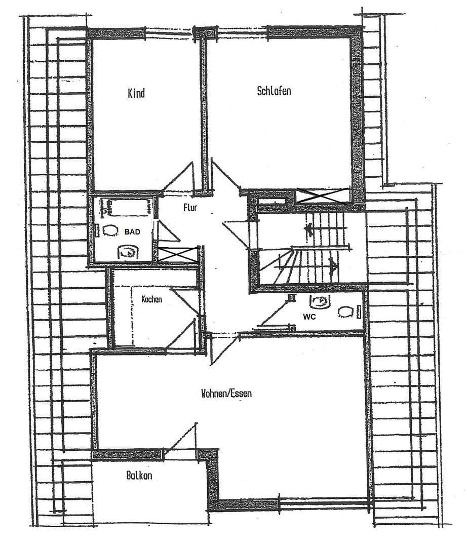 2 bedroom with open-plan kitchen flat to rent, 83 m², Haibach, Bavaria 2 bedroom with open-plan kitchen flat to rent, 83 m², Haibach, Bavaria