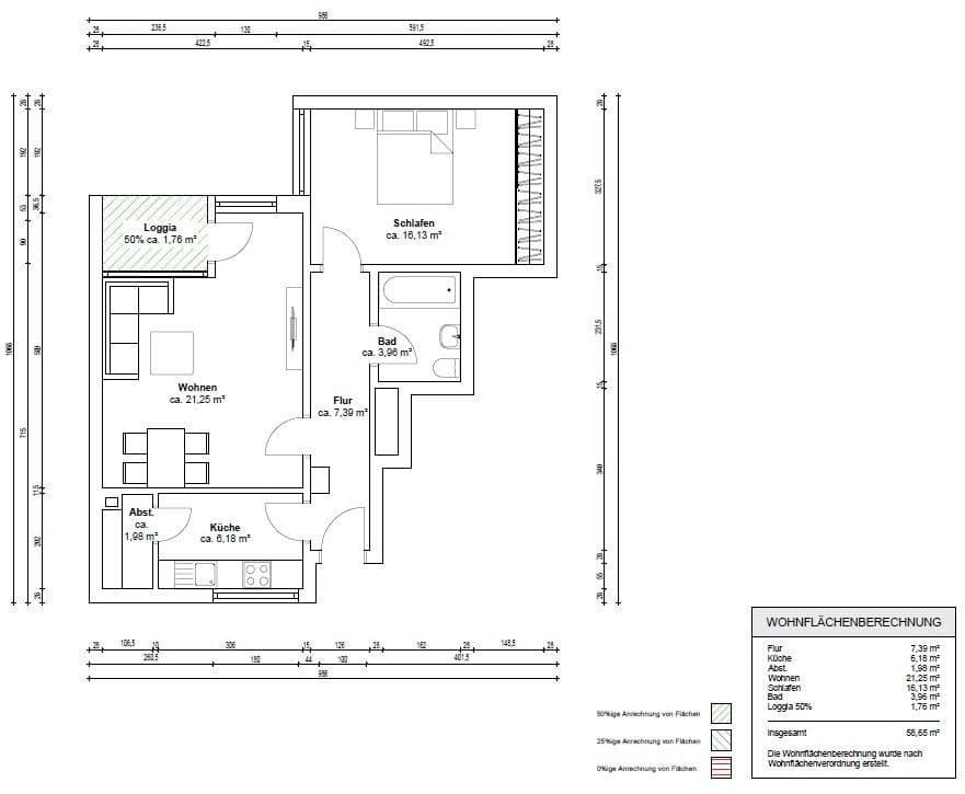 2 bedroom flat for sale, 59 m², Hamburg, Hamburg 2 bedroom flat for sale, 59 m², Hamburg, Hamburg