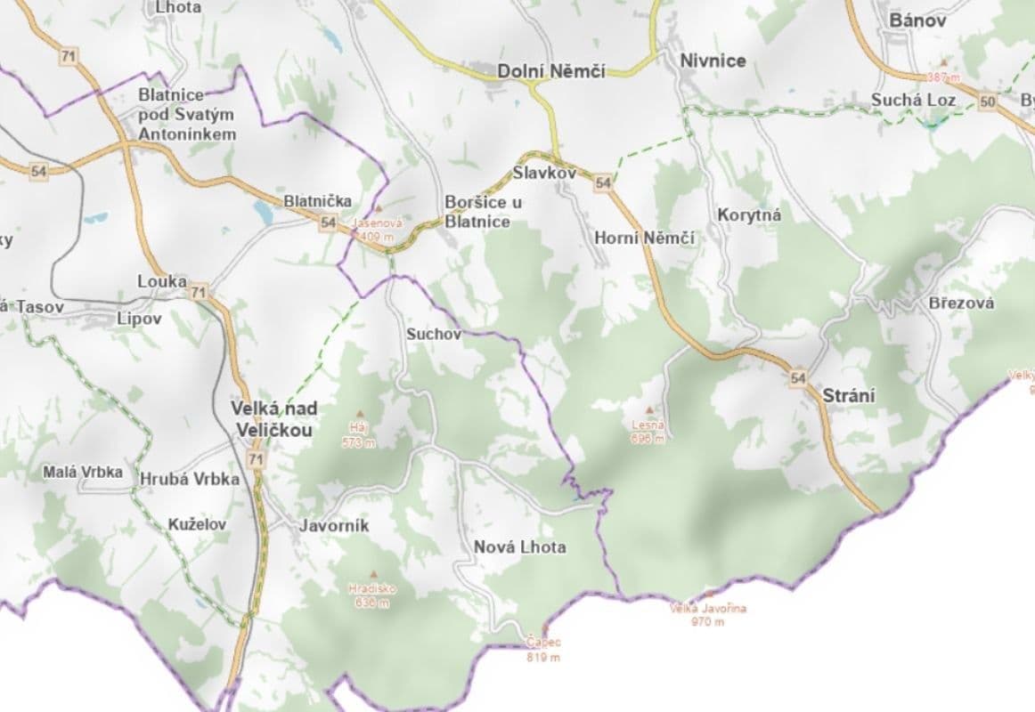 plot for sale, 1,408 m², Nová Lhota, Jihomoravský Region plot for sale, 1,408 m², Nová Lhota, Jihomoravský Region