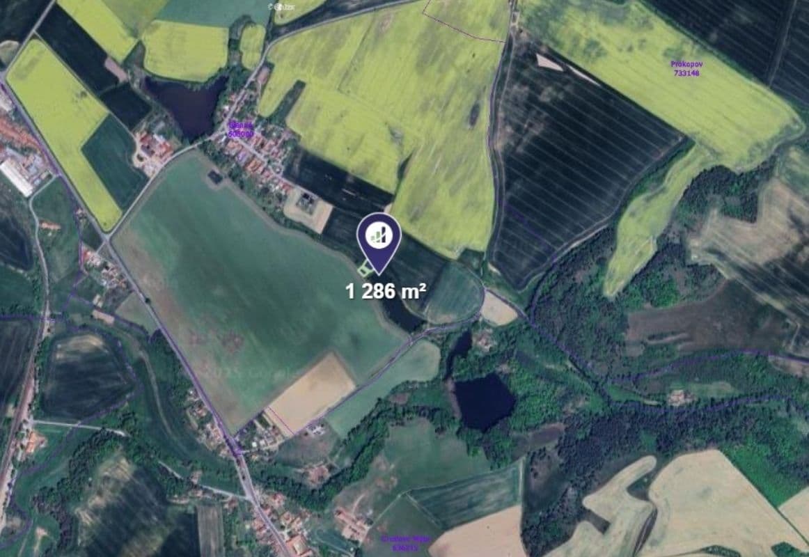 plot for sale, 1,286 m², Blanné, Jihomoravský Region plot for sale, 1,286 m², Blanné, Jihomoravský Region