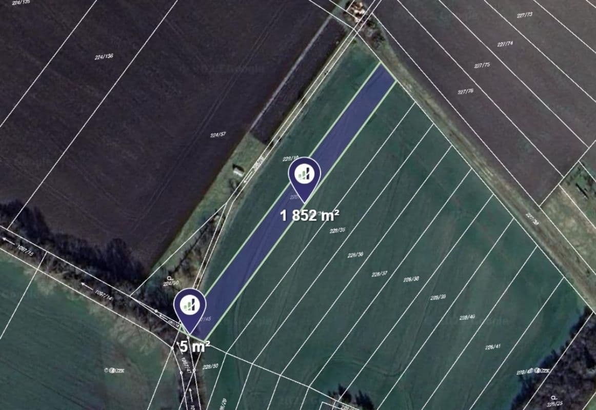 plot for sale, 1,857 m², Okřínek, Středočeský Region plot for sale, 1,857 m², Okřínek, Středočeský Region