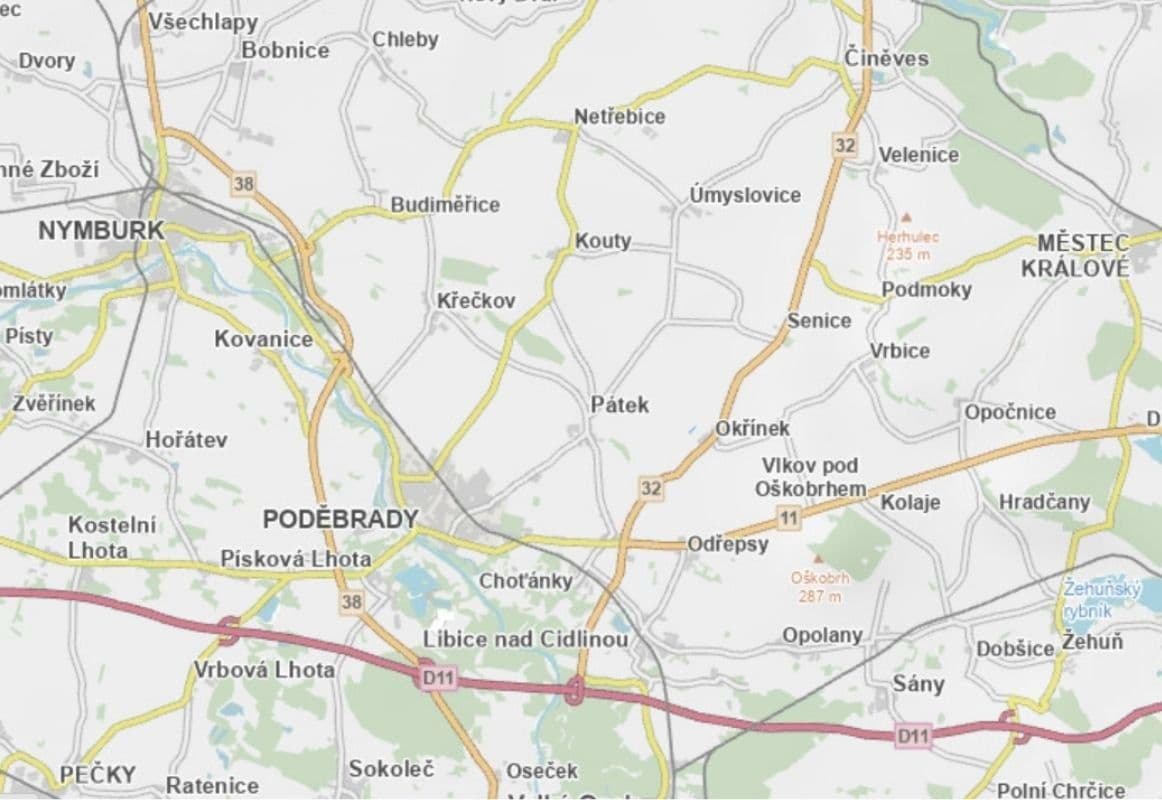 plot for sale, 1,857 m², Okřínek, Středočeský Region plot for sale, 1,857 m², Okřínek, Středočeský Region