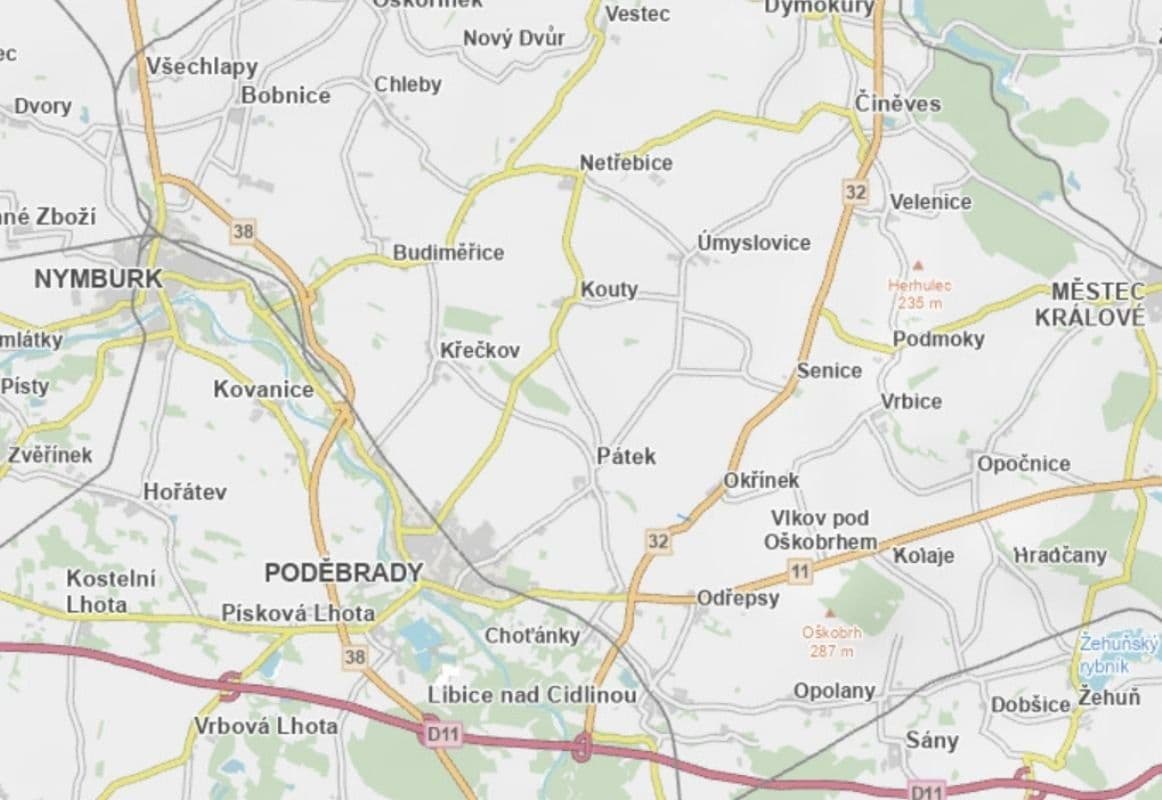 plot for sale, 5,402 m², Okřínek, Středočeský Region plot for sale, 5,402 m², Okřínek, Středočeský Region