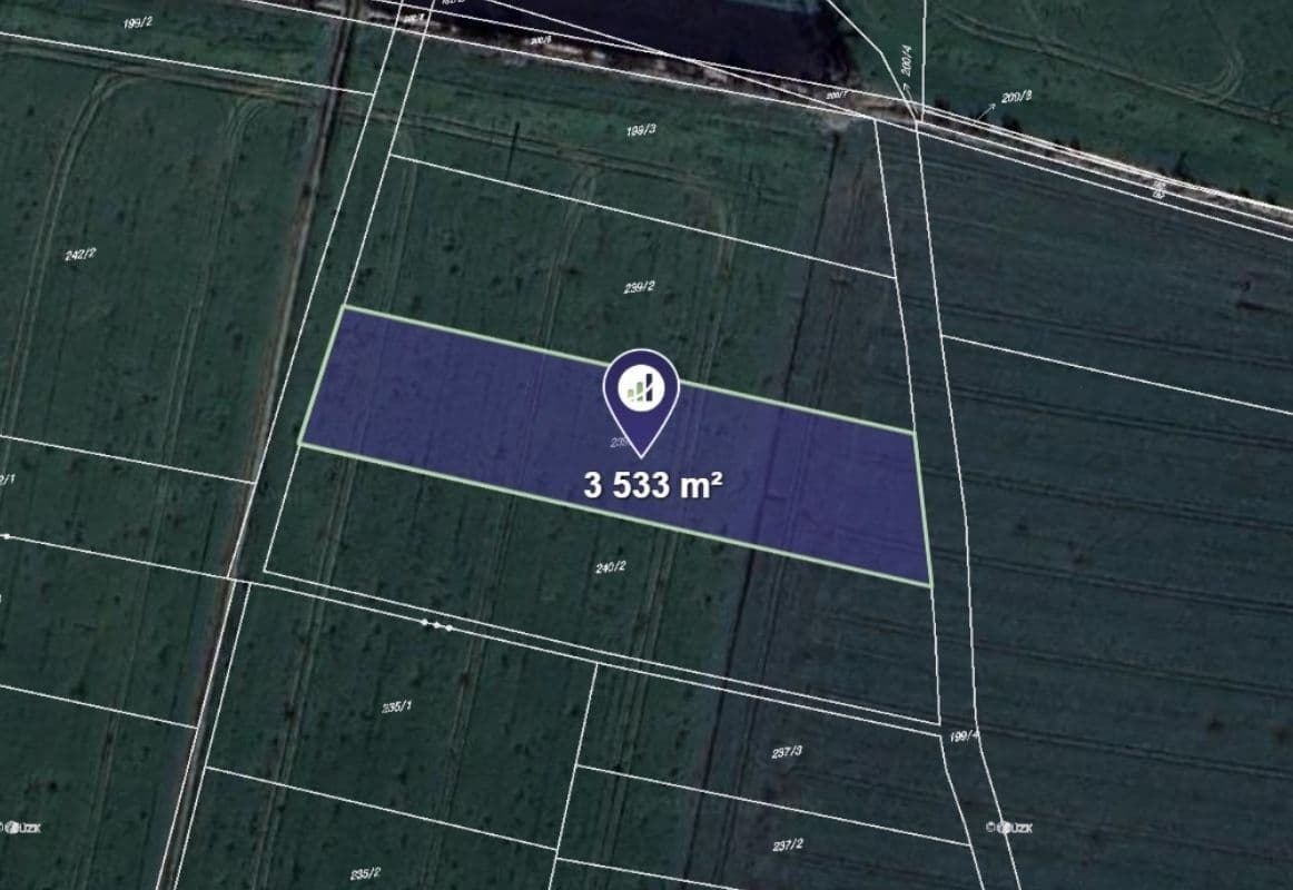 plot for sale, 3,533 m², Okřínek, Středočeský Region plot for sale, 3,533 m², Okřínek, Středočeský Region