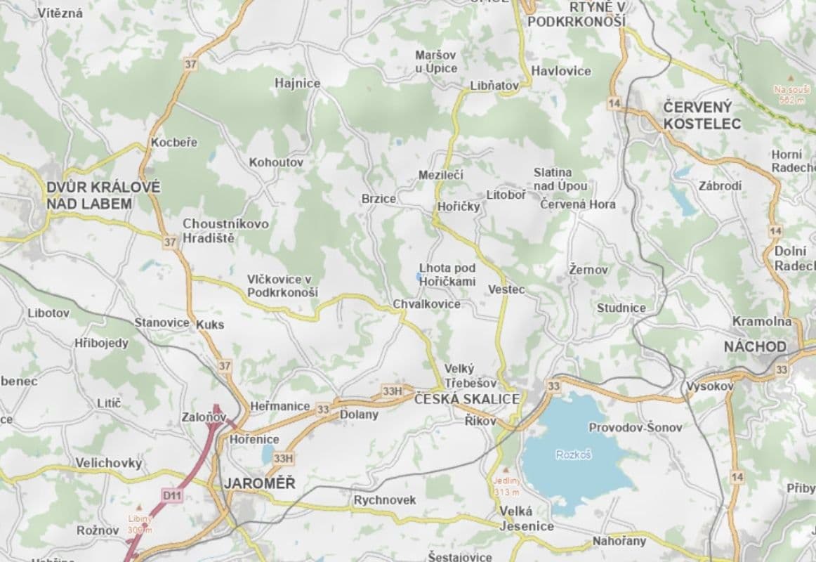 plot for sale, 4,598 m², Lhota pod Hořičkami, Královéhradecký Region plot for sale, 4,598 m², Lhota pod Hořičkami, Královéhradecký Region