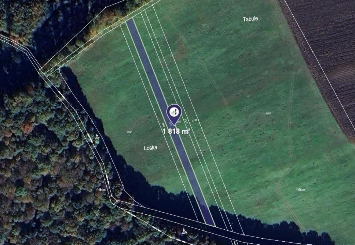 plot for sale, 1,818 m², Doubravy, Zlínský Region plot for sale, 1,818 m², Doubravy, Zlínský Region