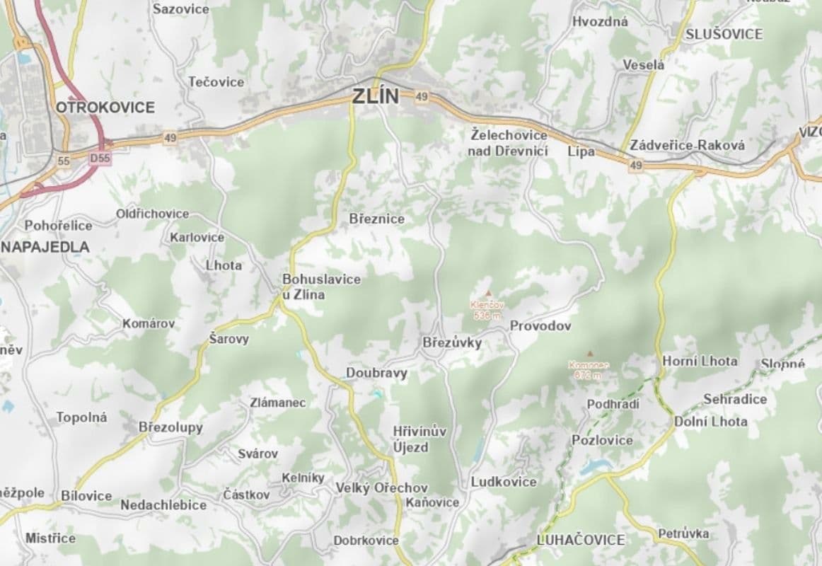 plot for sale, 9,568 m², Doubravy, Zlínský Region plot for sale, 9,568 m², Doubravy, Zlínský Region