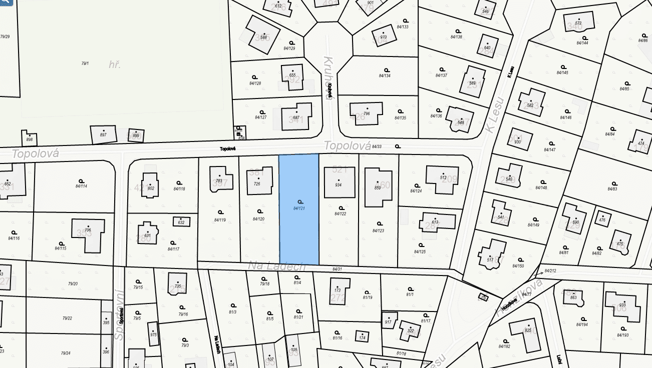 plot for sale, 1,091 m², Topolová, Babice, Středočeský Region plot for sale, 1,091 m², Topolová, Babice, Středočeský Region