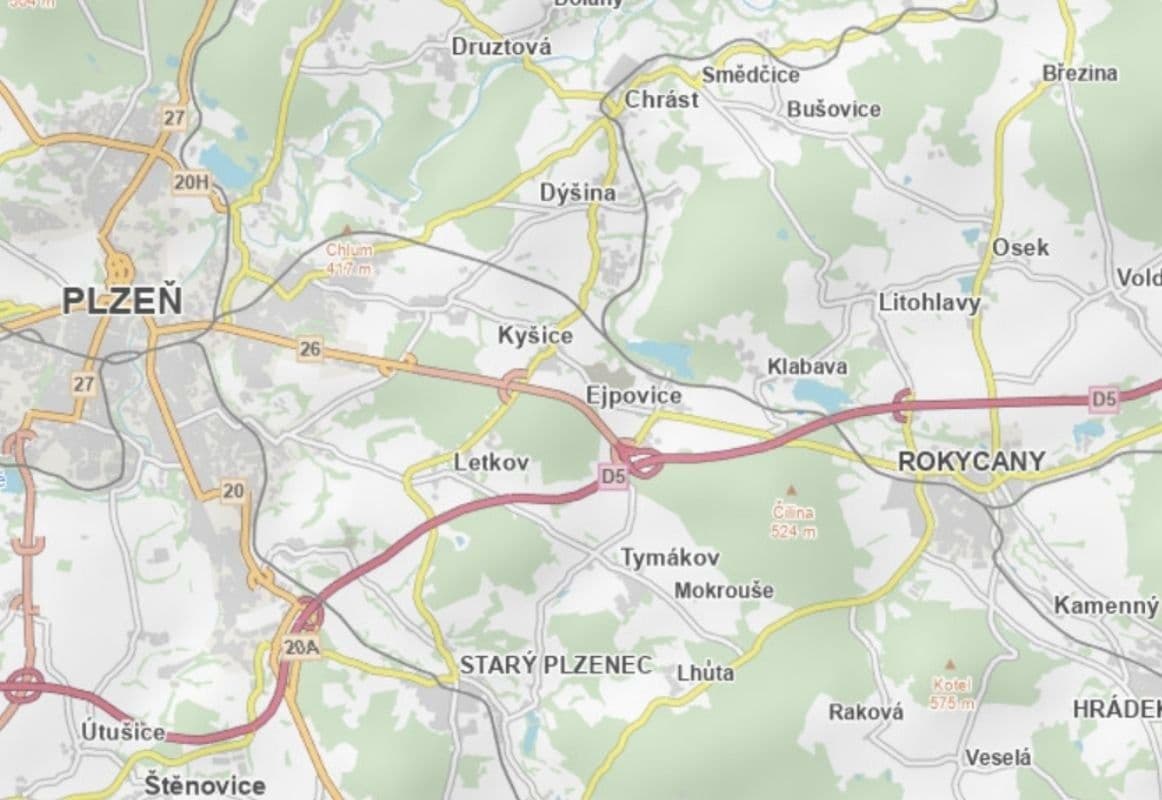 plot for sale, 2,121 m², Rokycany, Plzeňský Region plot for sale, 2,121 m², Rokycany, Plzeňský Region