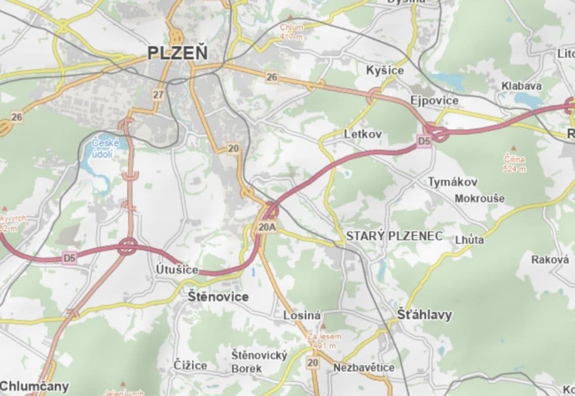 plot for sale, 3,785 m², Plzeň, Plzeňský Region plot for sale, 3,785 m², Plzeň, Plzeňský Region