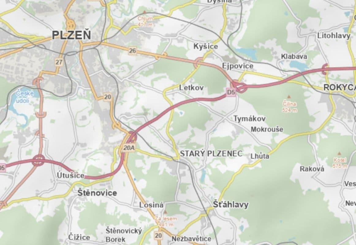 plot for sale, 740 m², Plzeň, Plzeňský Region plot for sale, 740 m², Plzeň, Plzeňský Region