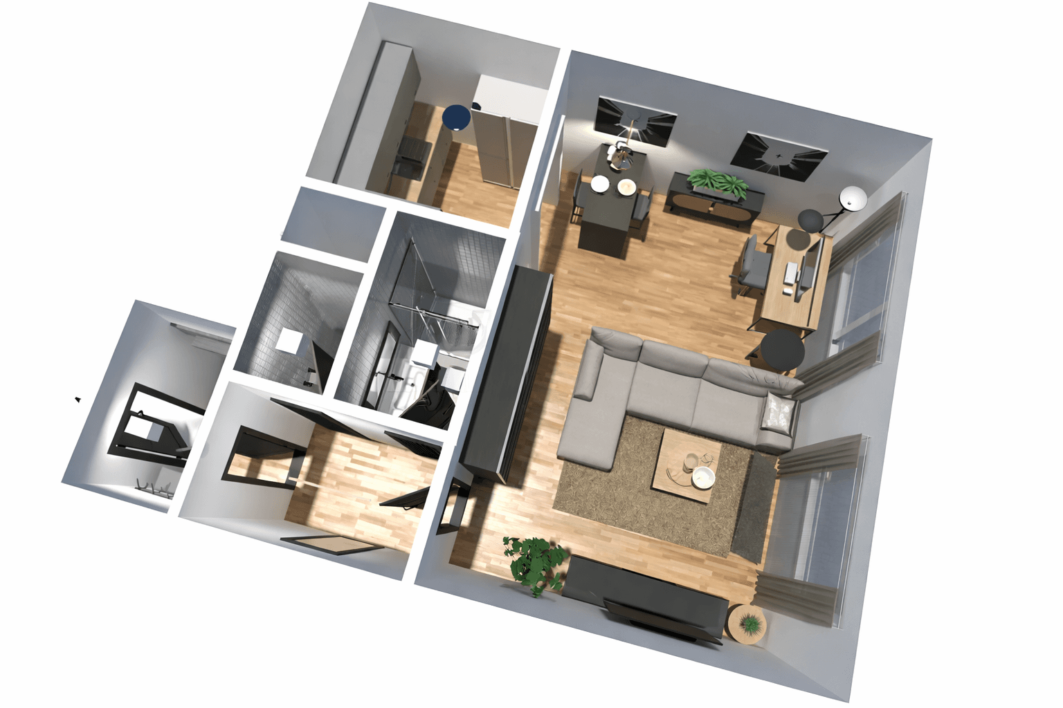 Studio flat to rent, 35 m², Hartigova, Prague, Prague Studio flat to rent, 35 m², Hartigova, Prague, Prague