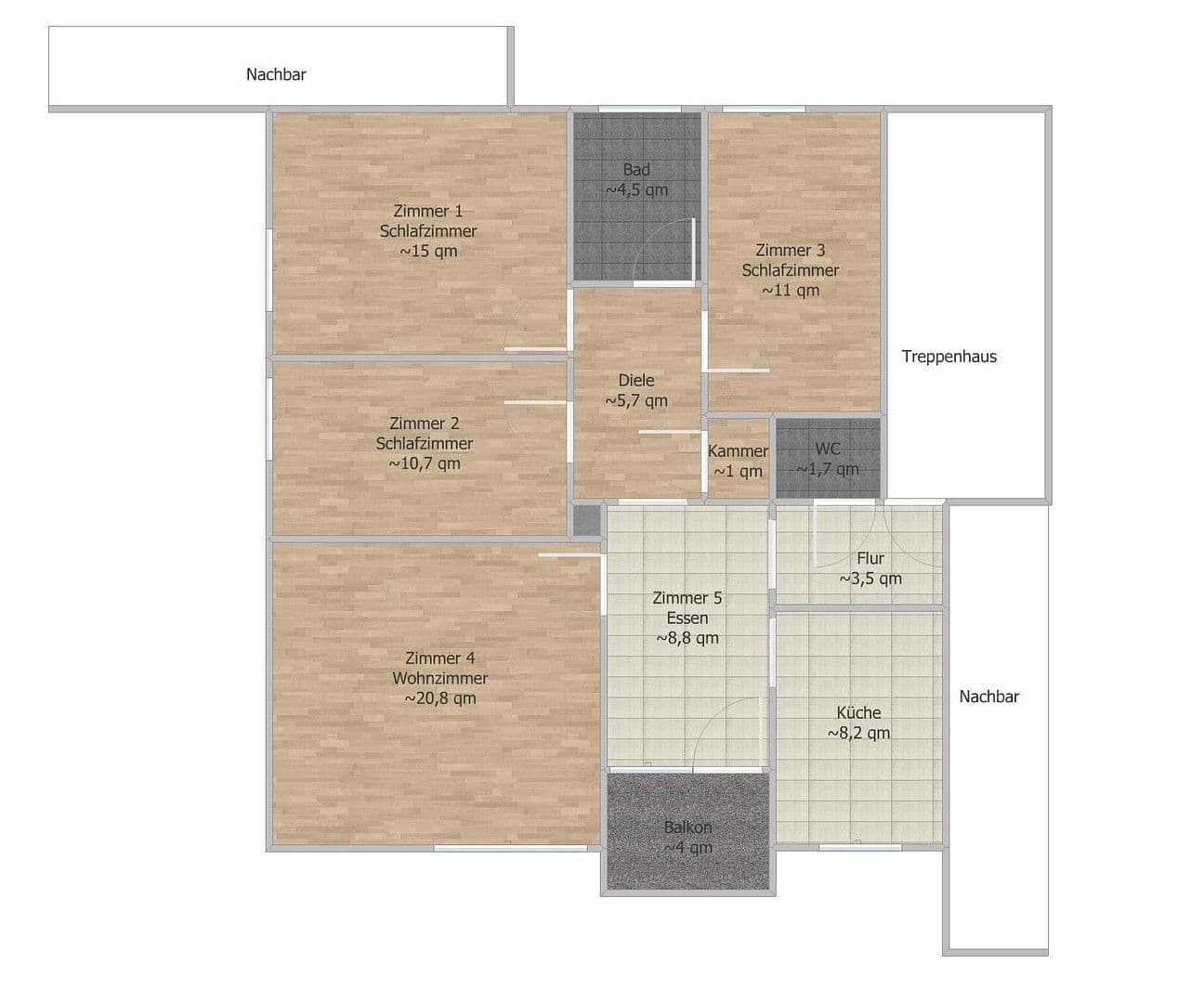 3 bedroom with open-plan kitchen flat for sale, 89 m², Eschenweg 25, Landshut, Bavaria 3 bedroom with open-plan kitchen flat for sale, 89 m², Eschenweg 25, Landshut, Bavaria