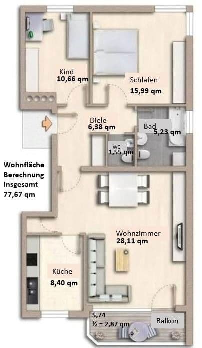 3 bedroom flat to rent, 77 m², Professor-Stock-Str. 10, Pfaffenhofen Ilm, Bavaria 3 bedroom flat to rent, 77 m², Professor-Stock-Str. 10, Pfaffenhofen Ilm, Bavaria