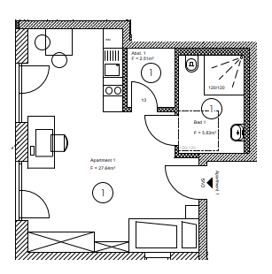1 bedroom flat for sale, 20 m², Am Starzenbachweg 16, Deggendorf, Bavaria 1 bedroom flat for sale, 20 m², Am Starzenbachweg 16, Deggendorf, Bavaria