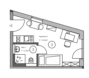 1 bedroom flat for sale, 20 m², Am Starzenbachweg 16, Deggendorf, Bavaria 1 bedroom flat for sale, 20 m², Am Starzenbachweg 16, Deggendorf, Bavaria