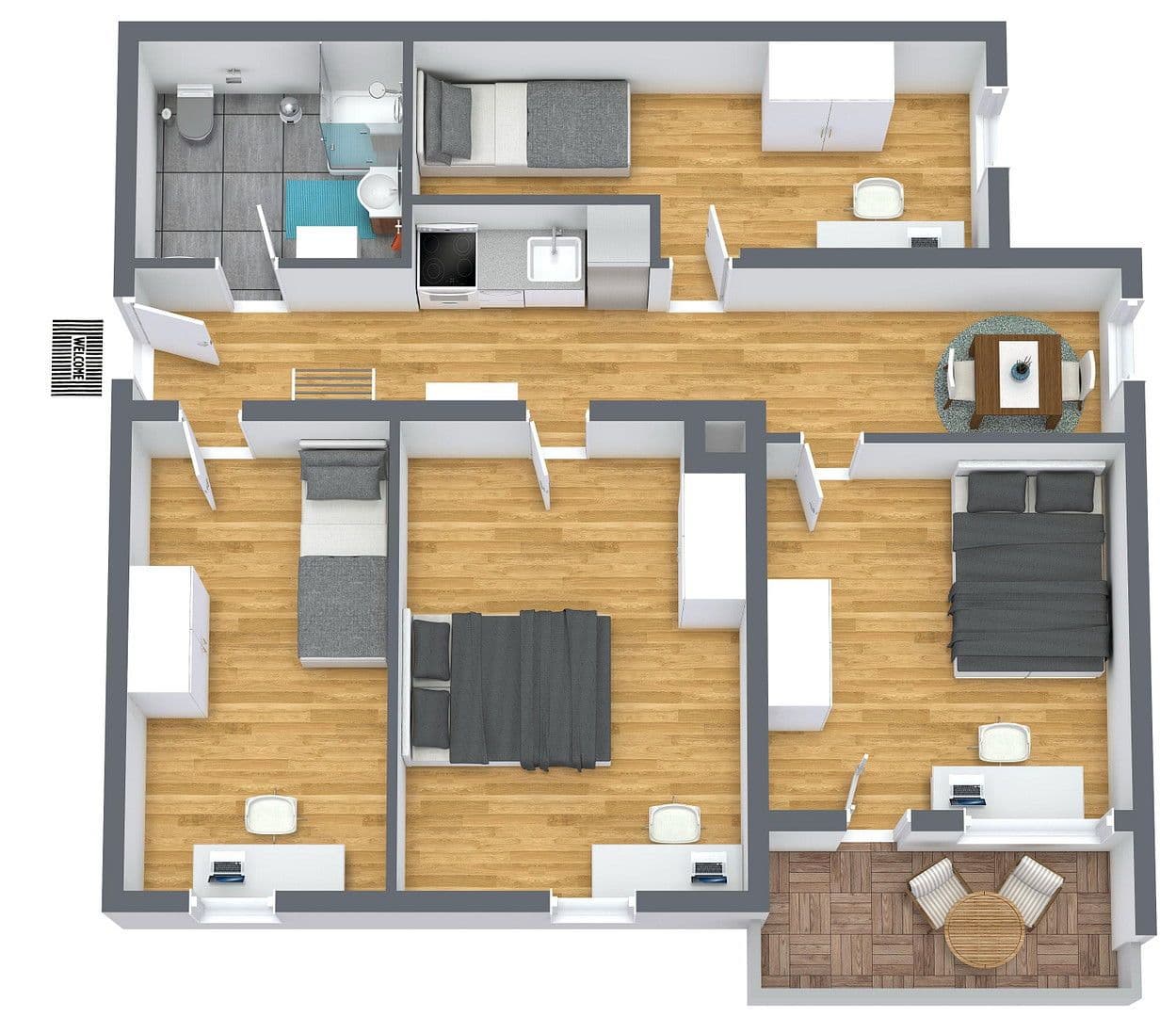 4 bedroom flat to rent, 70 m², München, Bavaria 4 bedroom flat to rent, 70 m², München, Bavaria