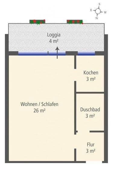 1 bedroom flat for sale, 40 m², Bielefeld, North Rhine-Westphalia 1 bedroom flat for sale, 40 m², Bielefeld, North Rhine-Westphalia