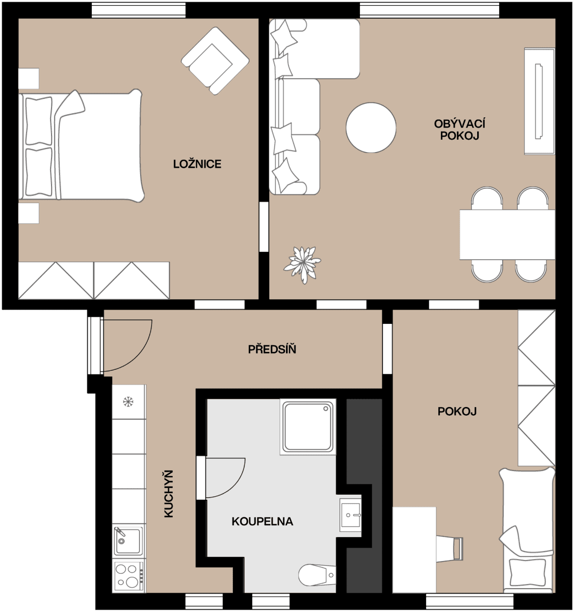 3 bedroom flat for sale, 57 m², Jilemnického, Pardubice, Pardubický Region 3 bedroom flat for sale, 57 m², Jilemnického, Pardubice, Pardubický Region