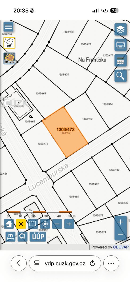 plot for sale, 686 m², Lucemburská, Jihlava, Vysočina Region plot for sale, 686 m², Lucemburská, Jihlava, Vysočina Region