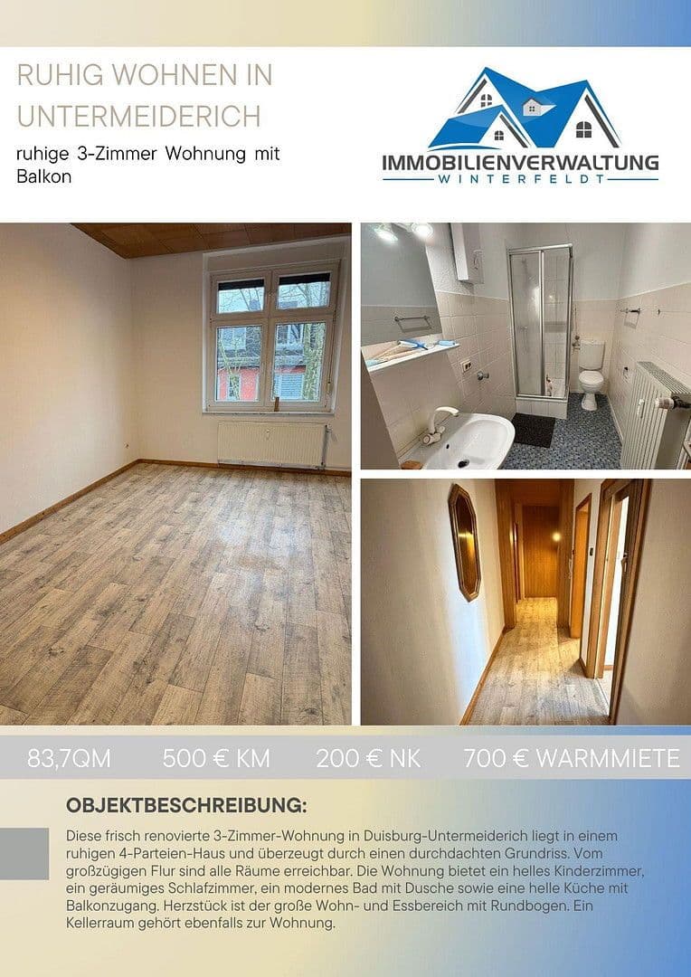 3 bedroom flat to rent, 84 m², Duisburg, North Rhine-Westphalia 3 bedroom flat to rent, 84 m², Duisburg, North Rhine-Westphalia