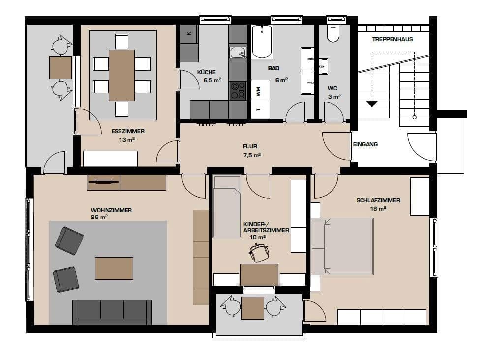 4 bedroom flat to rent, 90 m², Biblis, Hesse 4 bedroom flat to rent, 90 m², Biblis, Hesse