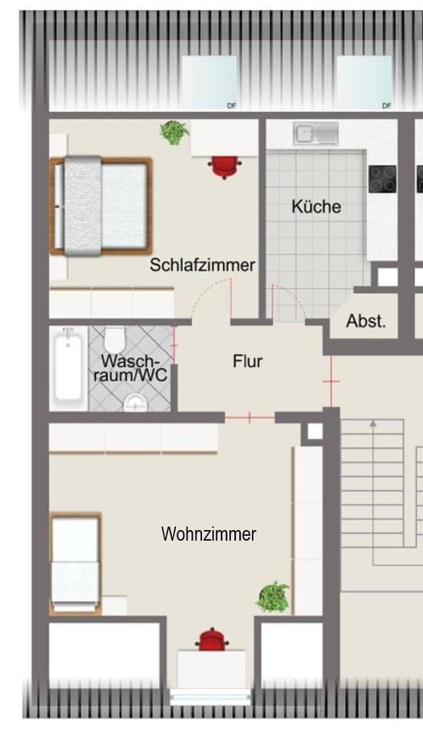2 bedroom flat to rent, 44 m², St.-Georgen-Steige 17, Pforzheim, Baden-Württemberg 2 bedroom flat to rent, 44 m², St.-Georgen-Steige 17, Pforzheim, Baden-Württemberg