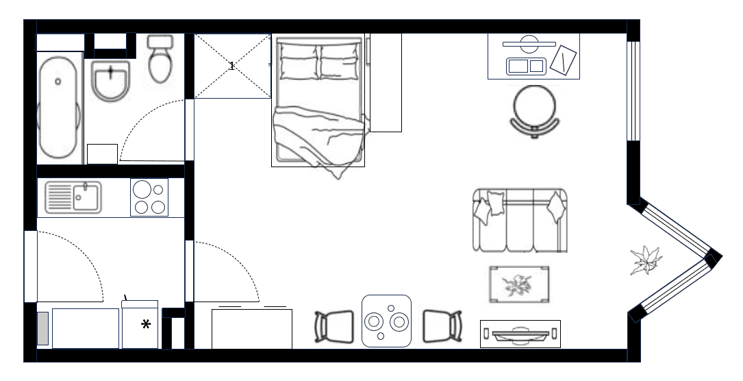 1 bedroom flat to rent, 42 m², Koldestraße 8, Erlangen, Bavaria 1 bedroom flat to rent, 42 m², Koldestraße 8, Erlangen, Bavaria