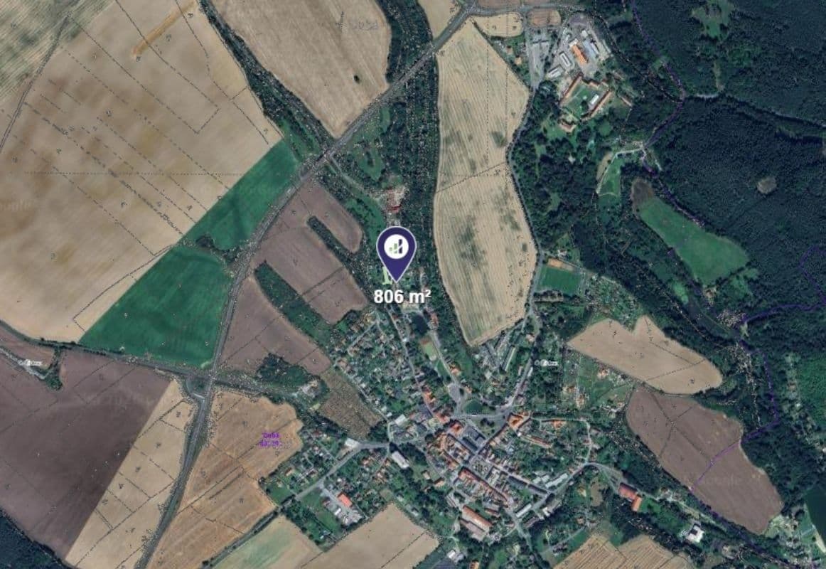 plot for sale, 806 m², Dubá, Liberecký Region plot for sale, 806 m², Dubá, Liberecký Region